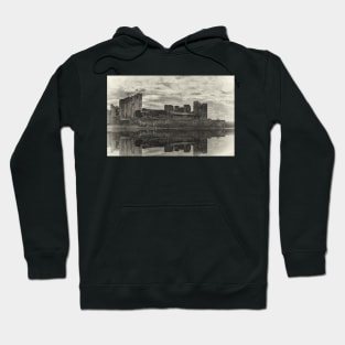 Reflections Of Caerphilly Castle Hoodie